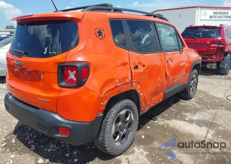 2016 Jeep Renegade Sport from USA, damaged, VIN ZACCJBAT8GPD55100